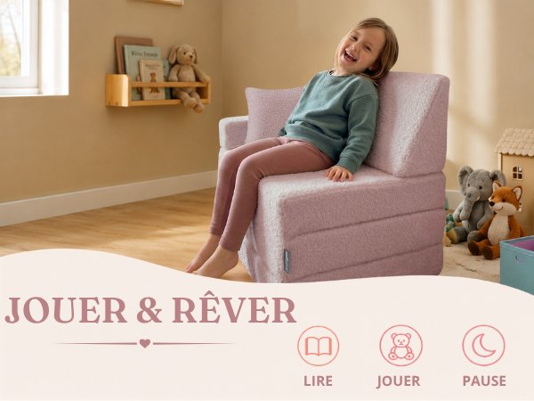 Le texte indique « JOUER & RÊVER » avec les