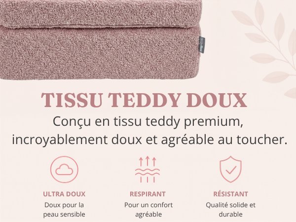 Le texte se lit comme suit : « TISSU TEDDY