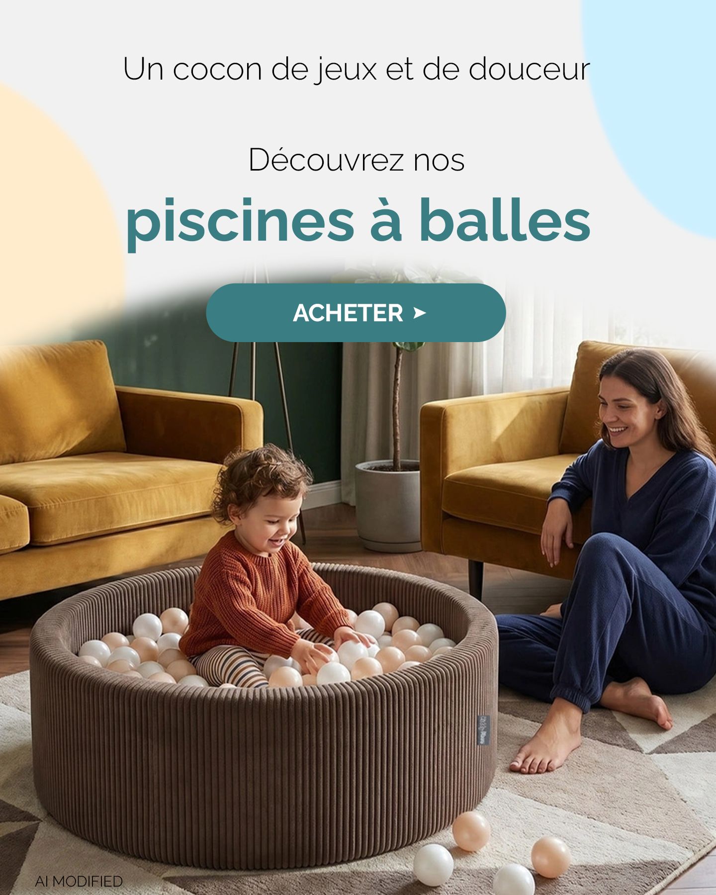 Piscines à balles à rayures