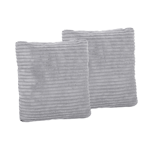 KiddyMoon Coussin Carré 30x30 Cm Lot De 2 En Polyester Avec Garnissage En Mousse Design Élégant Pour Canapé Fauteuil Ou Lit Facile À Entretenir Doux Et Durable, gris foncé, 2 Oreillers