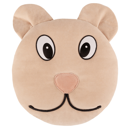 KM-DC-59 coussin pour enfants peluche animal oreiller KiddyMoon, Beige