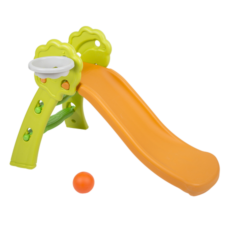 toboggan pour enfants SL-001A avec panier de basket; haut qualité, Orange-Vert-Vert