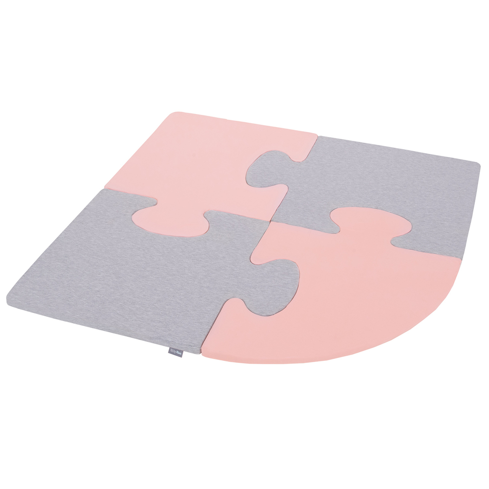 Puzzle en mousse doux tapis de motricité pour enfants tapis d'éveil pour  bébé 4 éléments KiddyMoon, Rose De Sables/ Vert Forêt