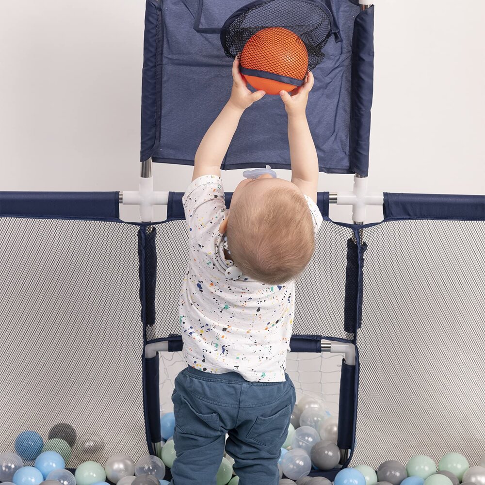 parc b b avec balles plastiques aire de jeu pliable basket Vert