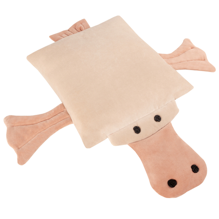 KM-DC-59 coussin pour enfants peluche animal oreiller KiddyMoon, Beige