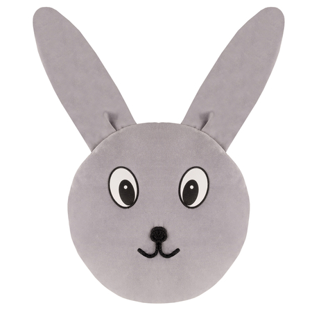 KM-DC-59 coussin pour enfants peluche animal oreiller KiddyMoon, Gris