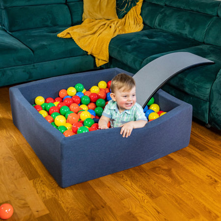 KiddyMoon Balles Colorées Plastique 7cm pour Piscine Enfant Bébé Fabriqué en EU, Jaune/ Vert/ Bleu/ Rouge/ Orange