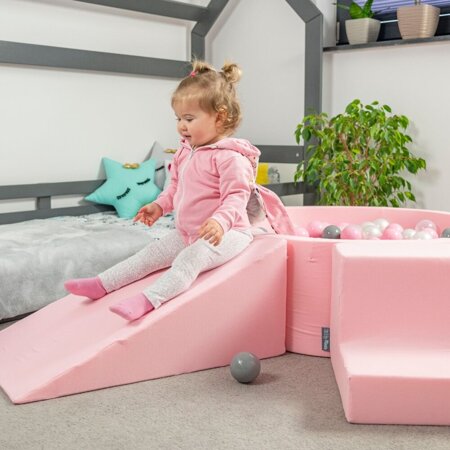 KiddyMoon Element Aire De Jeux en Mousse pour Enfants, Rose