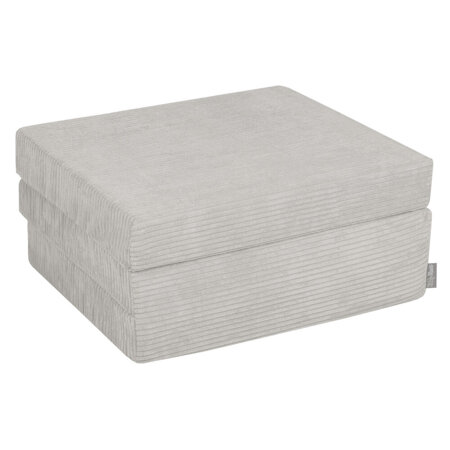 KiddyMoon Matelas Enfant Pliable en Mousse Matelas Pouf pour Tout-Petits, Chambre d'Enfant , Gris Clair