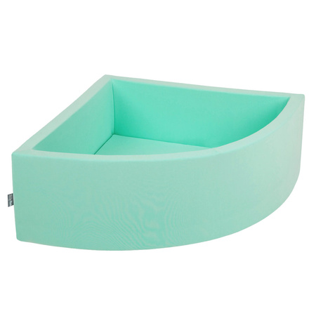 KiddyMoon Piscine pour Bébé Quart Angulaire Fabriqué En UE, Menthe