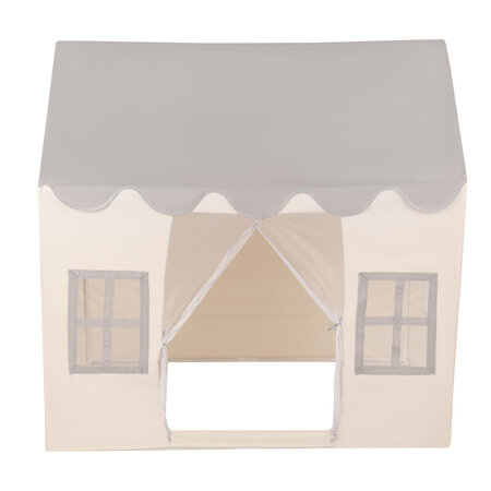 KiddyMoon Tente de Jeux Pour Enfants Maison En Forme De Pavillon Maison Pliable Cabane Enfant Espace Créatif Et Confortable Pour Jouer Intérieur Et Extérieur, Blanc