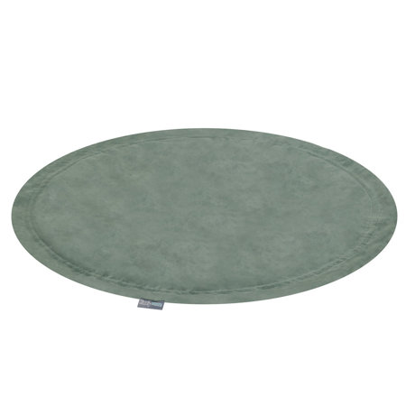 KiddyMoon tapis d'éveil sac à jouets 2en1 pour enfants, Vert Forêt:  Blanc/ Gris/ Menthe