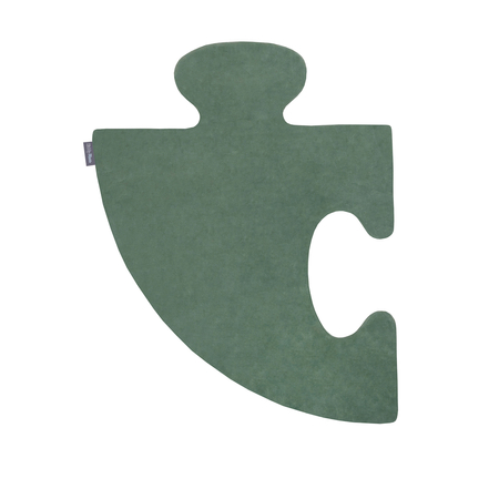 Puzzle en mousse doux tapis de motricité pour enfants tapis d'éveil pour bébé 4 éléments KiddyMoon, Rose De Sables/Vert Forêt