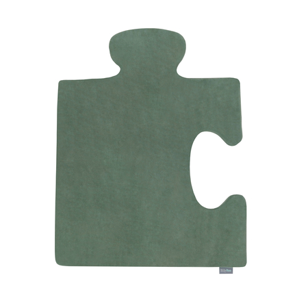 Puzzle en mousse doux tapis de motricité pour enfants tapis d'éveil pour bébé 4 éléments KiddyMoon, Vert Forêt/ Bleu Glacier 