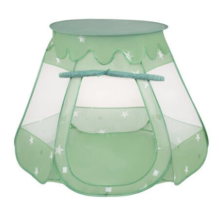 Tente Château Pour Enfants Tente de Jeu Avec Balles Colorées Jouet Cabane Pop-up Château Facile À Monter Maison de Jeu Pour Intérieur et Extérieur, Menthe: Jaune/ Vert/ Bleu/ Rouge/ Orange