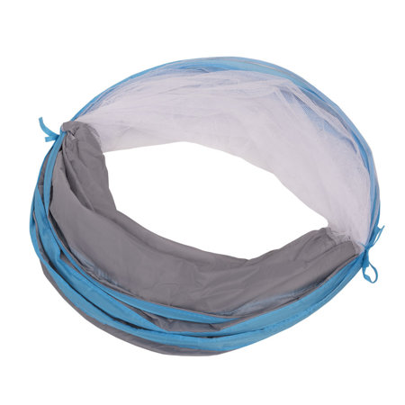 Tunnel Pliable Pour Enfants Avec Balles Tente, Gris-Bleu:  Gris/ Blanc/ Turquoise