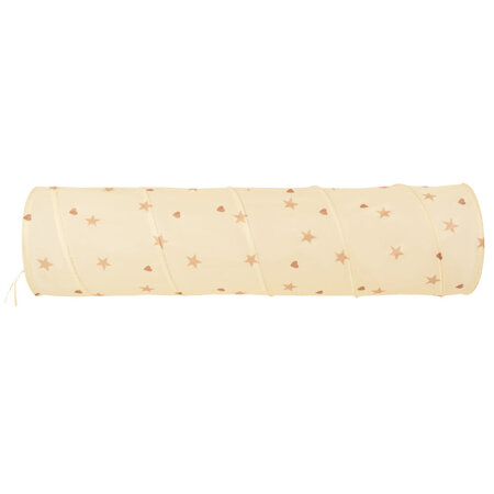 Tunnel Pliable pour Enfants Tunnel De Jeu avec Balles Jouet De Pliable Pop-Up pour Bébé Idéal pour Jouer À L'intérieur Et À L'extérieur, Beige Clair:  Beige Pastel/ Blanc/ Menthe