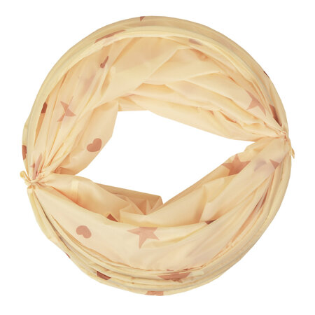 Tunnel Pliable pour Enfants Tunnel De Jeu avec Balles Jouet De Pliable Pop-Up pour Bébé Idéal pour Jouer À L'intérieur Et À L'extérieur, Beige Clair:  Beige Pastel/ Cuivre/ Perle