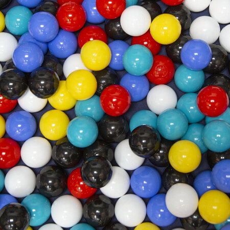 parc bébé avec balles plastiques aire de jeu pliable basket , Bleu: Noir/ Blanc/ Bleu/ Rouge/ Jaune/ Turquoise