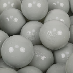 KiddyMoon Balles Colorées Plastique 7cm pour Piscine Enfant Bébé Fabriqué en EU, Vert De Gris