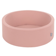 KiddyMoon Piscine à Balles 7Cm pour Bébé Rond Fabriqué En UE, Cannelle :  Beige Pastel/ Blanc/ Perle