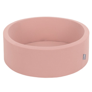 KiddyMoon Piscine à Balles 7Cm pour Bébé Rond Fabriqué En UE, Cannelle :  Beige Pastel/ Saumon/ Blanc