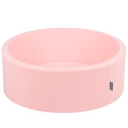 KiddyMoon Piscine à Balles 7Cm pour Bébé Rond Fabriqué En UE, Rose