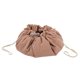 KiddyMoon tapis d'éveil sac à jouets 2en1 pour enfants, Rose De Sables: Beige Pastel/ Cuivre/ Perle