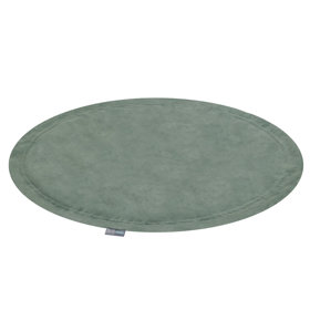 KiddyMoon tapis d'éveil sac à jouets 2en1 pour enfants, Vert Forêt:  Blanc/ Gris/ Menthe