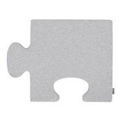 Puzzle en mousse doux tapis de motricité pour enfants tapis d'éveil pour bébé 4 éléments KiddyMoon, Gris Clair/Bleu Foncé