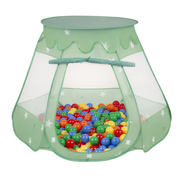 Tente Château Pour Enfants Tente de Jeu Avec Balles Colorées Jouet Cabane Pop-up Château Facile À Monter Maison de Jeu Pour Intérieur et Extérieur, Menthe: Jaune/ Vert/ Bleu/ Rouge/ Orange