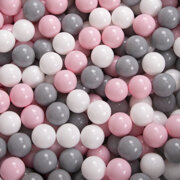 parc bébé hexagonal pliable avec balles plastiques , Rose: Perle/ Gris/ Transparent/ Rose Poudré