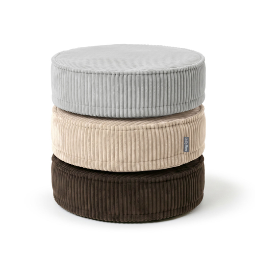 KiddyMoon Ensemble 3 Modules en Mousse pour Enfants pour Chambre D'enfant, gris clair-beige-brun, Sx3