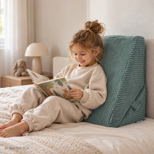 KiddyMoon coussin modulable enfant en polyester, vert, M