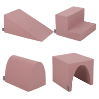 KiddyMoon aire de jeux en mousse pente L/colline/tunnel/marché, bruyère, Multi-Taille