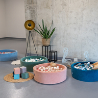 KiddyMoon Balles Colorées Plastique ∅7cm pour Piscine Enfant Bébé Fabriqué en EU, turquoise foncé/gris/blanc/menthe, 100 Balles/7cm