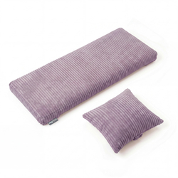 KiddyMoon Matelas avec Oreiller Set pour Planche D'équilibre Housse Amovible en Tissu Côtelé, violet, Matelas/Oreiller