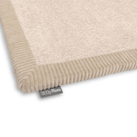 KiddyMoon Tapis de jeu doux pour enfant, antidérapant, rectangulaire, beige