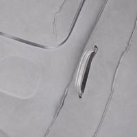 KiddyMoon Fauteuil Sensoriel Gonflable À Bascule Enfant Avec Poignées Et Pompe, gris, L