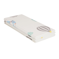 KiddyMoon Tapis de Jeu pour Enfant Bébé Tapis Mousse Tapis de Sol Tapis d'éveilBebe Reversible Stimulation De L'Imagination Pliable Pour L'Intérieur Et L'Extérieur, gris-ballons, 180x200x1cm