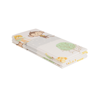 KiddyMoon Tapis de Jeu pour Enfant Bébé Tapis Mousse Tapis de Sol Tapis d'éveilBebe Reversible Stimulation De L'Imagination Pliable Pour L'Intérieur Et L'Extérieur, orange-cirque, 180x200x1cm