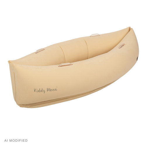 KiddyMoon Gonflable Fauteuil Sensoriel Enfant Avec Poignées Et Pompe, beige, L