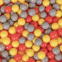 Tente De Jeu Pompier pour Enfants Set De Jeu Camion Et Caserne De Pompiers Pour Enfants Avec Boules Pliables Intérieures Extérieures Jeu Coopératif Sensoriel Montessori, rouge : gris-jaune-rouge, 300 balles