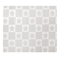 KiddyMoon Tapis de Jeu pour Enfant Bébé Tapis Mousse Tapis de Sol Tapis d'éveilBebe Reversible Stimulation De L'Imagination Pliable Pour L'Intérieur Et L'Extérieur, blanc-pingouin, 180x200x1cm