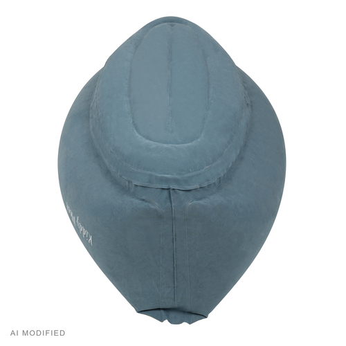 KiddyMoon Gonflable Fauteuil Sensoriel Enfant Avec Poignées Et Pompe, bleu, L