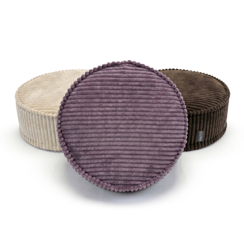 KiddyMoon Ensemble 3 Modules en Mousse pour Enfants pour Chambre D'enfant, beige-brun-violet, Sx3