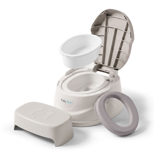 KiddyMoon Pot de Toilette pour Enfants Antidérapante Couvercle Verrouillable, beige, UNI