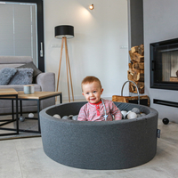 Housse Amovible pour La Piscine, gris foncé, 120x30cm