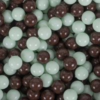 KiddyMoon Piscine à Balles ∅ 7Cm pour Bébé Rond Fabriqué En UE, , 90x30cm/200 balles