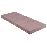 KiddyMoon Matelas Enfant Pliable en Mousse Matelas Pouf pour Tout-Petits, Chambre d'Enfant, violet, Matelas